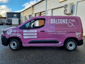 flocage camionnette balconetcie