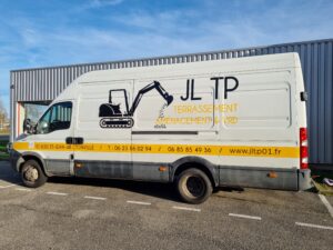 flocage camionnette jltp