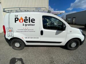 flocage camionnette la poele a gratter