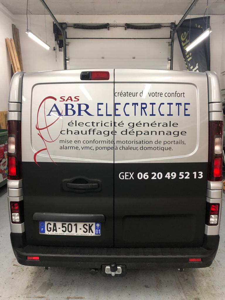flocage camionnette sas abr