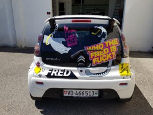 flocage voiture fred